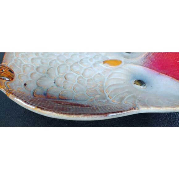 Owl Plate Ceramic-8" Bird Trinket Dish/Serving Dish-Pre-Owned - Picture 11 of 12